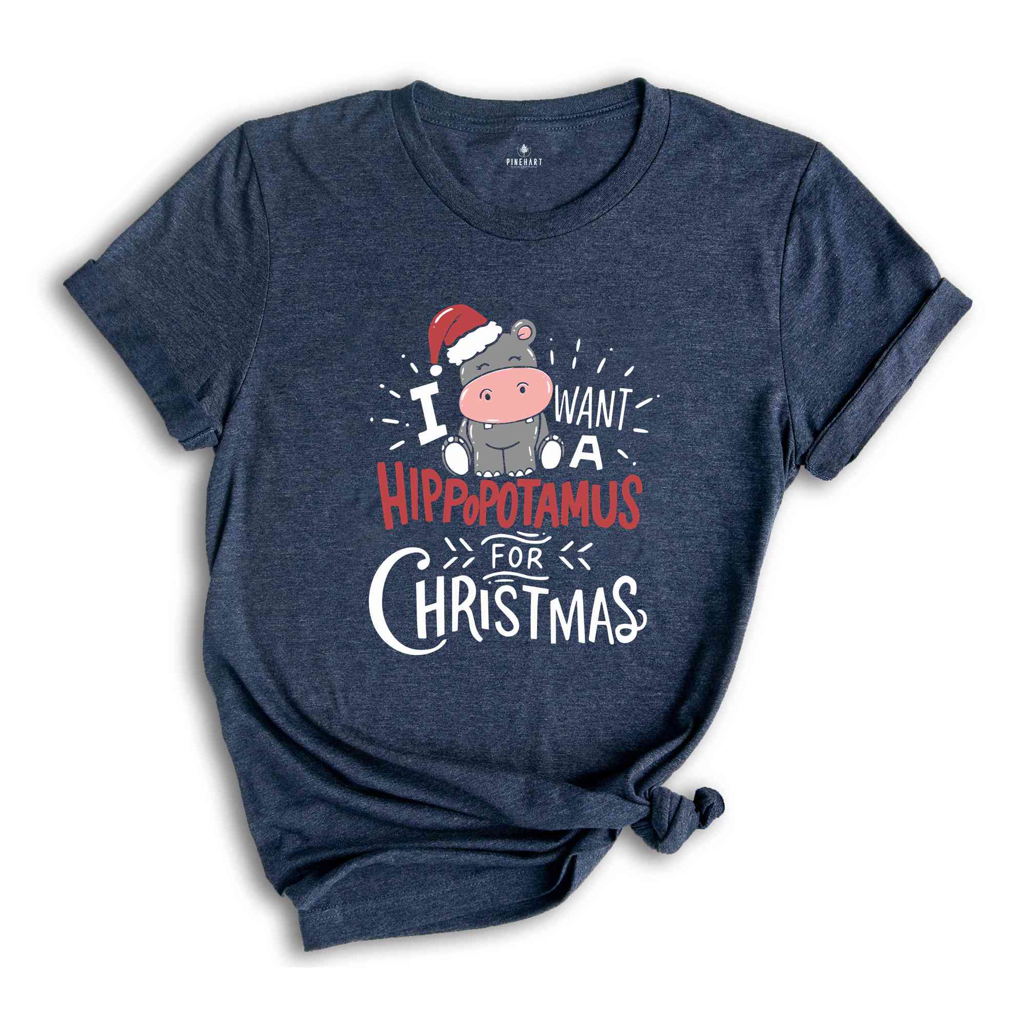 I Want A Hippopotamus For Christmas Shirt, Christmas Hippo Shirt, Funny Christmas Shirt, Christmas Gift, Xmas Shirt, Xmas Gift, Holiday Tee