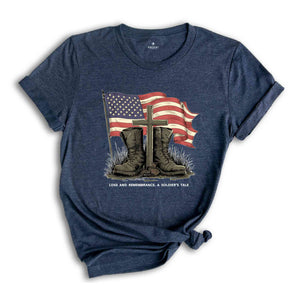 Memorial Day Shirt, American Flag Shirt, Independence Day Shirt, Patriotic Outfit, Christian Shirts, Soldier Shirt, USA Boots Tees