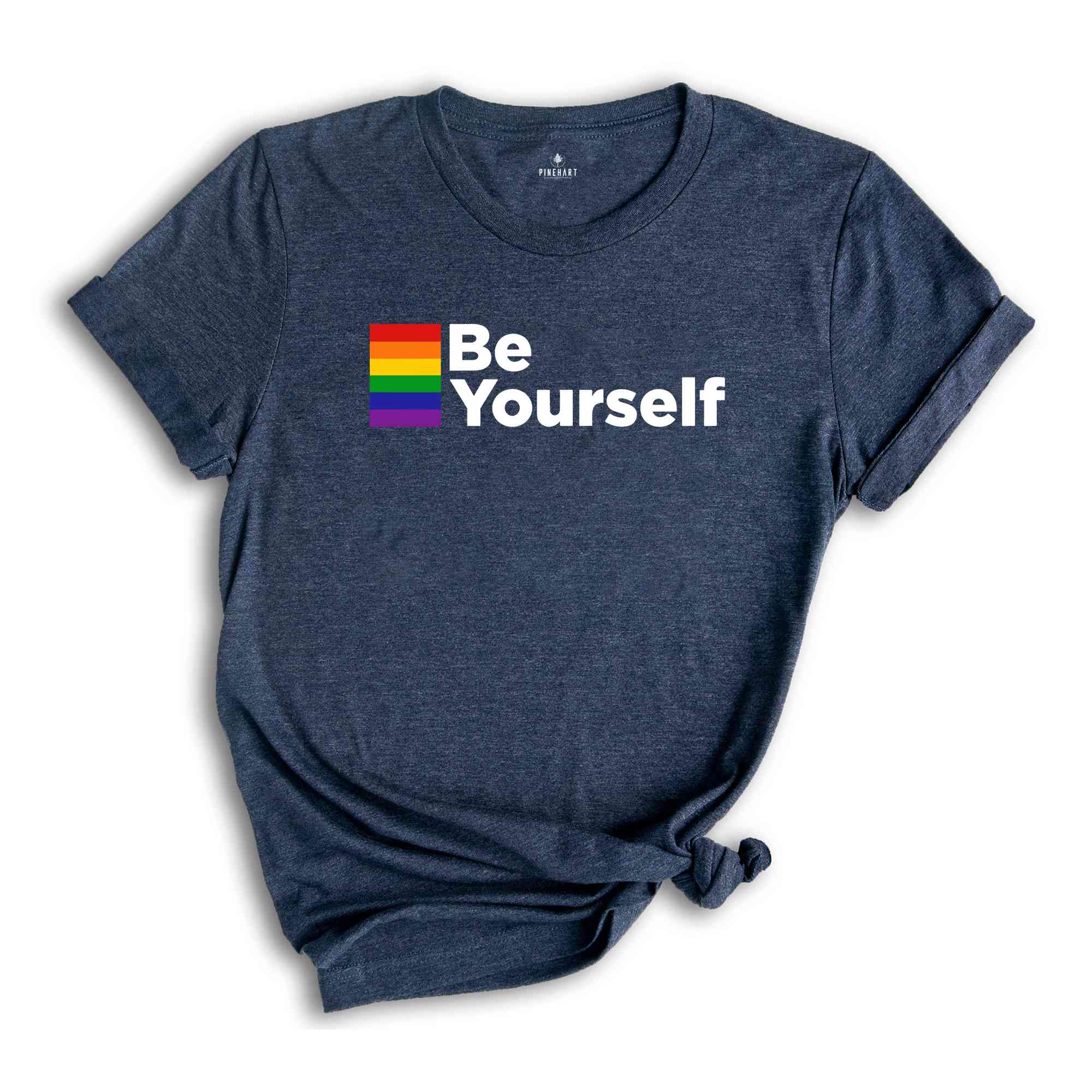 Be Yourself, LGBT Shirt, Pride Flag Shirt, LGBT Flag Shirt, Bisexual Shirt, Lesbian T-Shirts, Rainbow Flag Shirt, Queer Shirt, Gay Pride