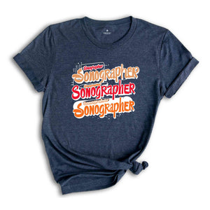 Sonographer T-Shirt, Sonographer Shirt, Birthday Gift for Her, Shirts for Women, Ultrasound Graphic Tees