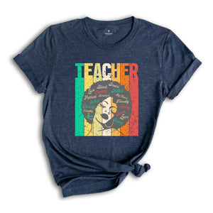 Black History Month Shirt, Black Teacher Gift, Melanin Tee, Best Teacher Gift, Teacher Appreciation, Vintage Teacher Tee