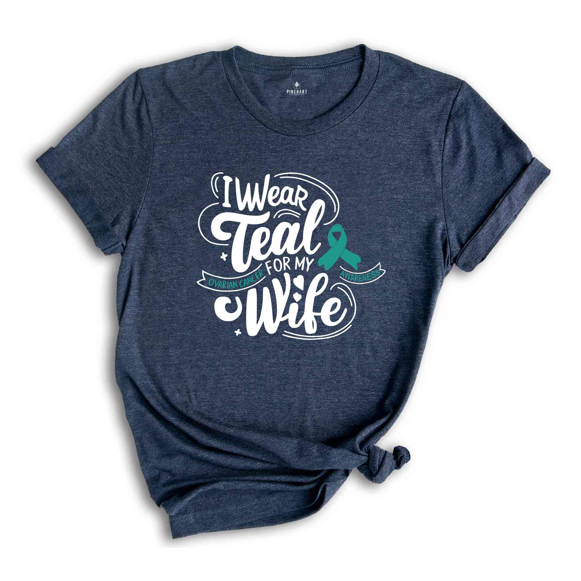 Ovarian Cancer Gift, Cancer Warrior Shirt, Ovarian Cancer Awareness Tee, Cancer Survivor Graphic Tees, Cancer Support TShirt, Gifts for Wife