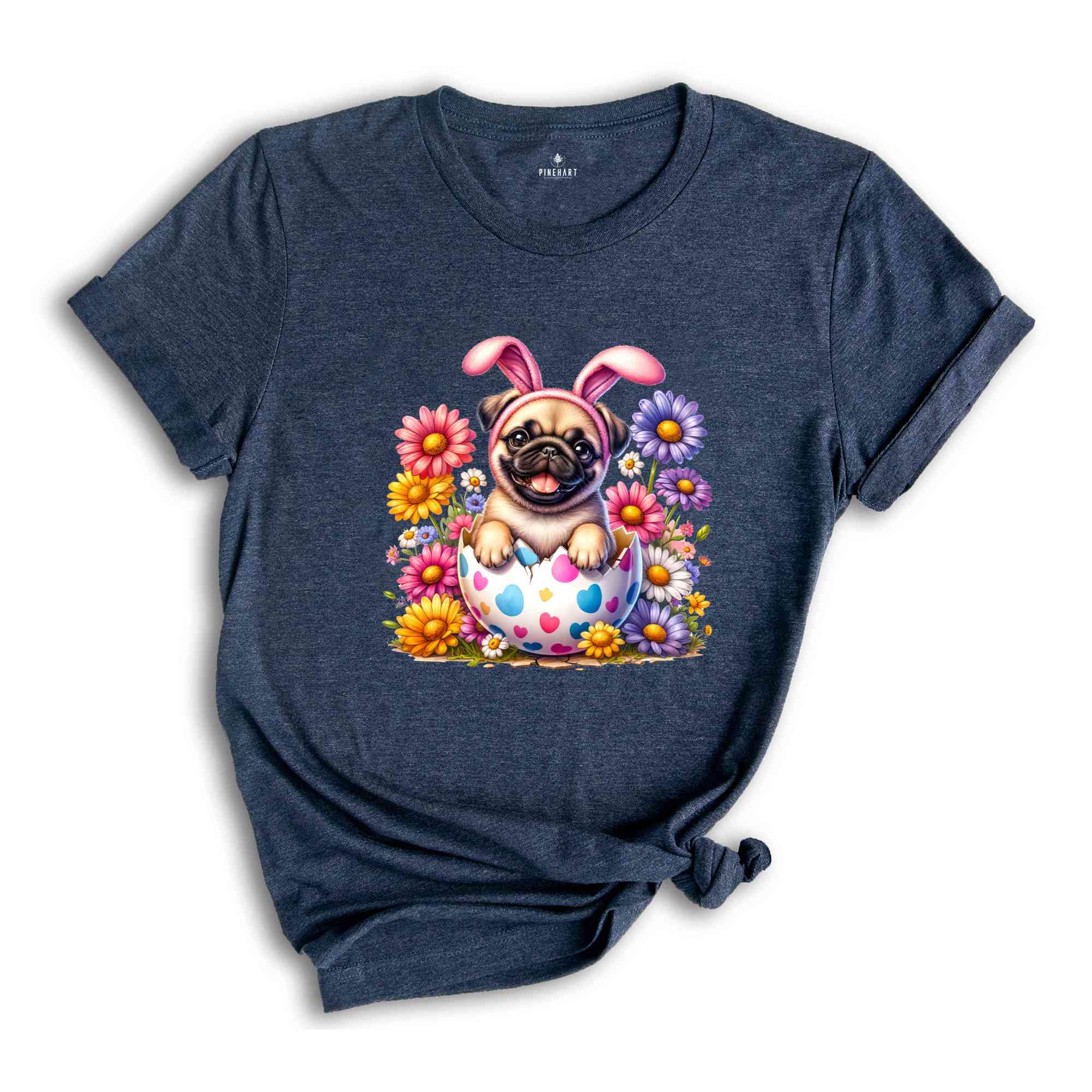 Cute Pug Easter Shirt, Happy Easter Day, Easter Day Shirt, Easter Peeps Shirt, Cute Pug Shirt, Dog Lover Shirt, Dog Owner Gift,