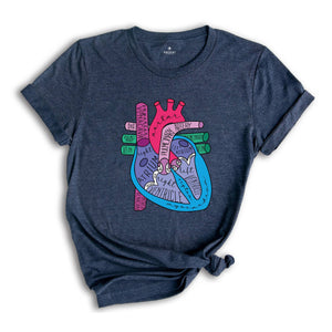 Cardiologist Anatomical Heart Shirt, Cardiac Nursing Gift, Nursing School Shirt, Medical School Student Shirt, Heart Anatomy Shirt