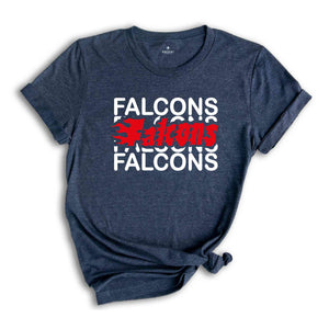 Falcons Team Shirt, Team Mascot Shirt, Falcons Team Spirit, Falcons Fan Shirt, Falcons School Shirt, Falcons School Spirit