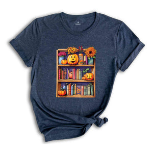 Halloween Library Shirt, Halloween Bookish Shirt, Halloween Bookshelf Shirt, Book Lover Halloween Shirt, Retro halloween Shirt, Book Shirt