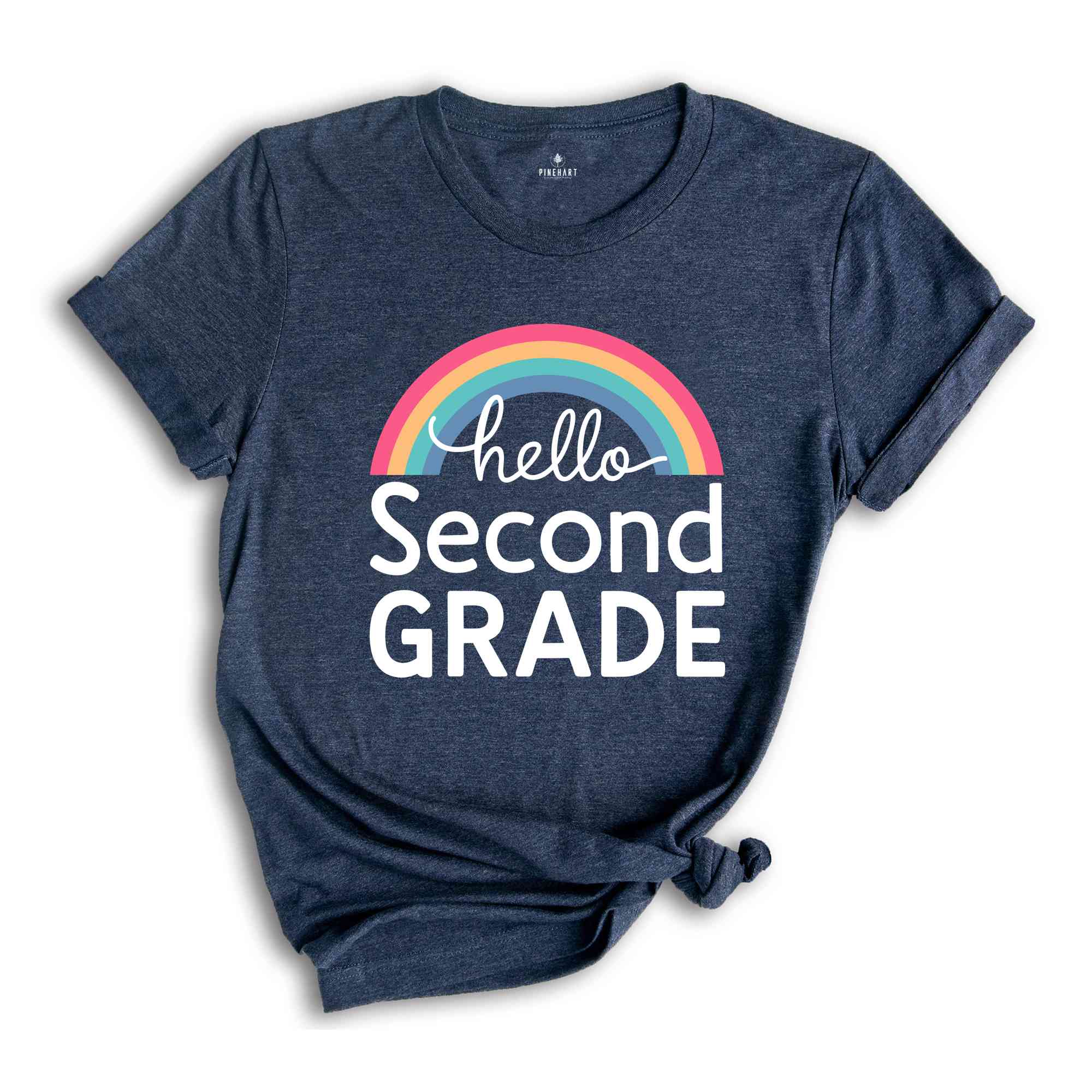 Hello Second Grade Shirt, Back To School Shirt, Second Grade Rainbow Shirt, 2nd Grade Shirt, Second Grade Teacher Shirt, New Teacher Shirt