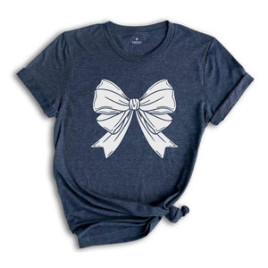 Coquette Big Bow Shirt, Mothers Day Gift, Bow Shirt, Coquette Gift, Bow Birthday Gift, Coquette Shirt, Vintage Bow Shirt, Retro Coquette Tee