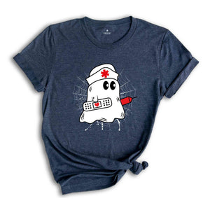 Nurse Ghost Shirt, Nurse Life Shirt, Halloween Ghost Shirt, Halloween Gift, Spooky Vibes Shirt, Ghost Shirt, Boo Shirt, Nurse Gift