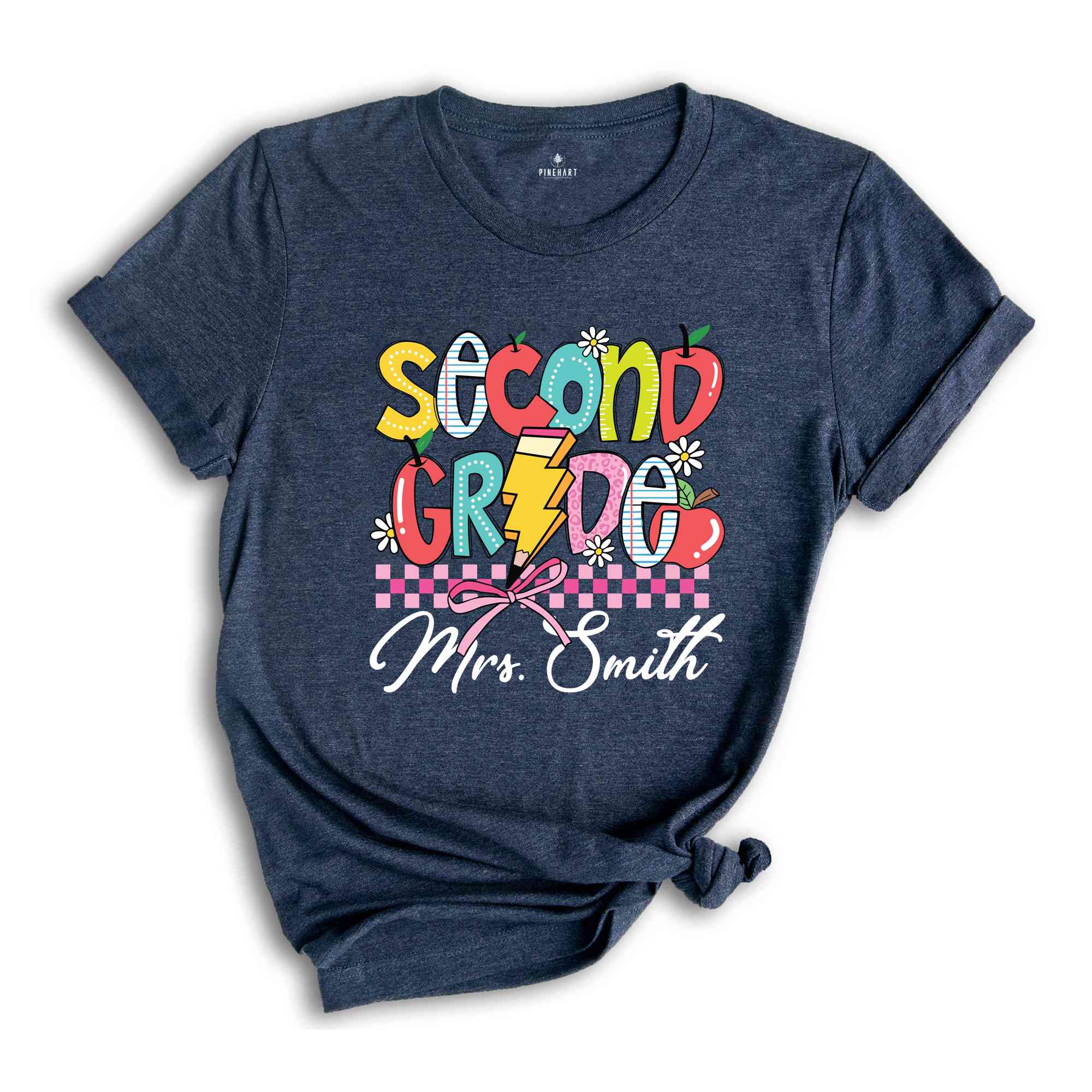 Personalized Second Grade Teacher Shirt, Second Grade Teacher Team Shirt, Gift For Teacher, Teacher Appreciation Shirt, Custom Grade Shirt