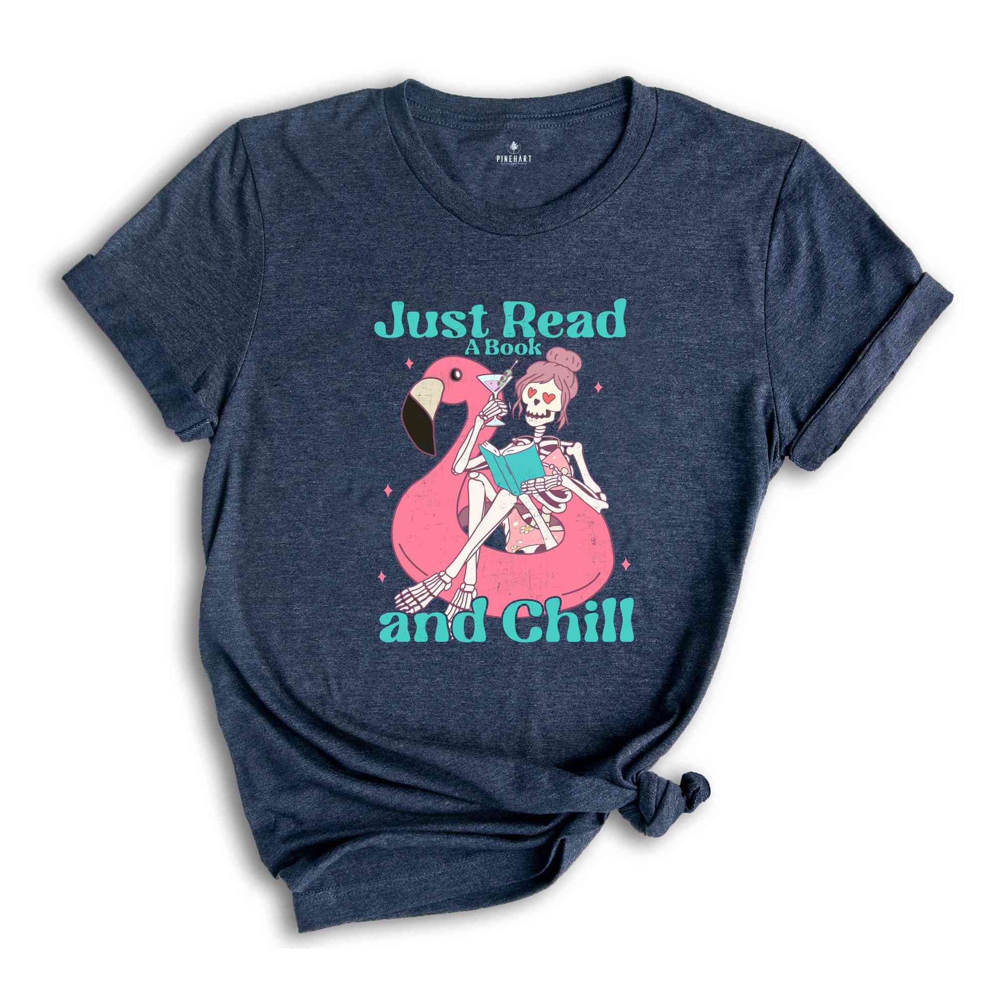 Just Read A Book And Chill Shirt, Summer Shirt, Flamingo Lover Shirt, Nature Lover Shirt, Sarcastic Shirts