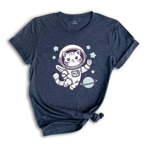 Cat Astronaut Shirt, Outer Space Shirt, Space Shirt, Cat Sweatshirt, Cat Lover Shirt, Cat Mon Shirt, Cat Lover Gift, Cosmic Cat Shirt