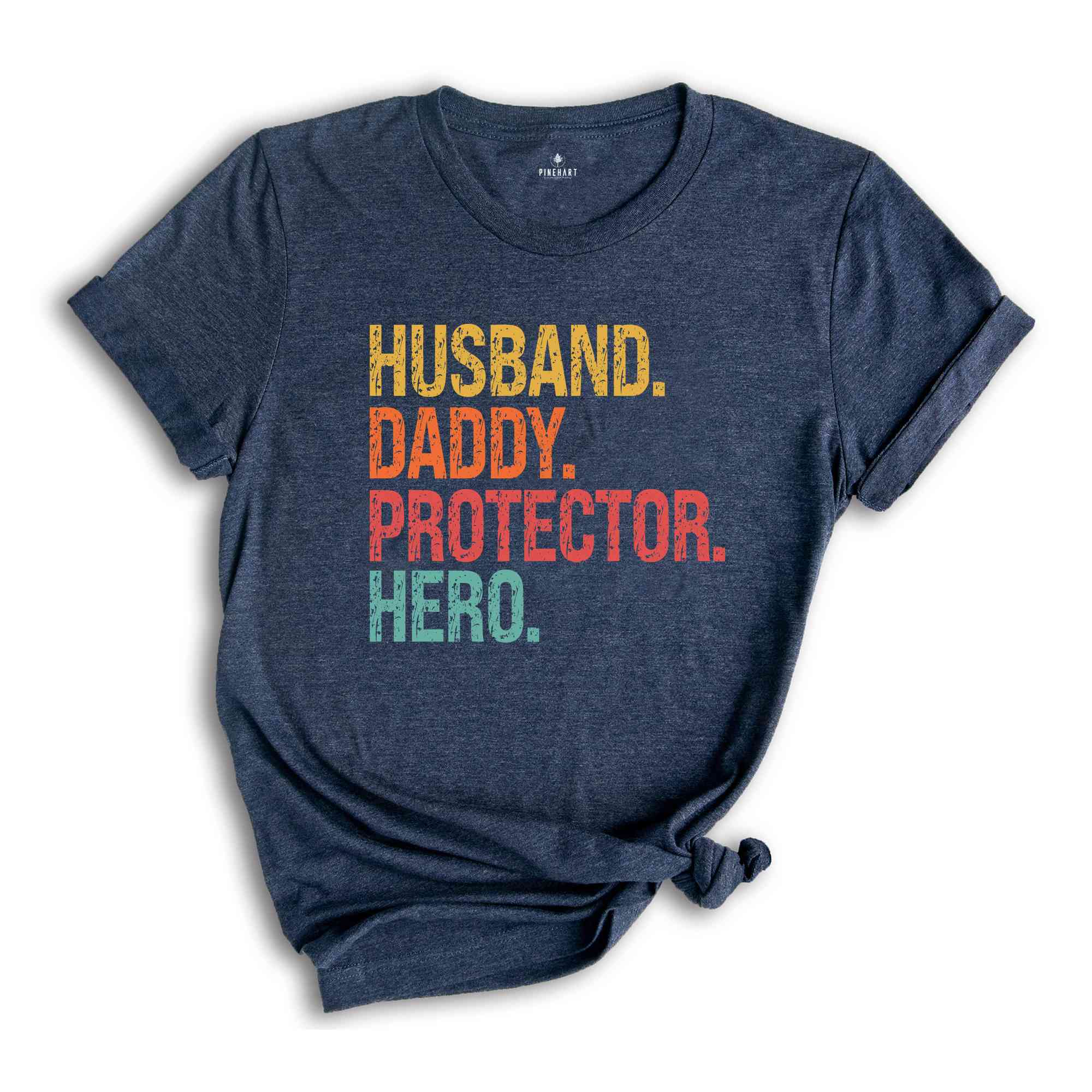 Husband Daddy Protector Hero Shirt, Father's Day Shirt, Cute Mens Gift, Gift for Father, Gift for Husband, Best Dad Shirt, Gift for Dad