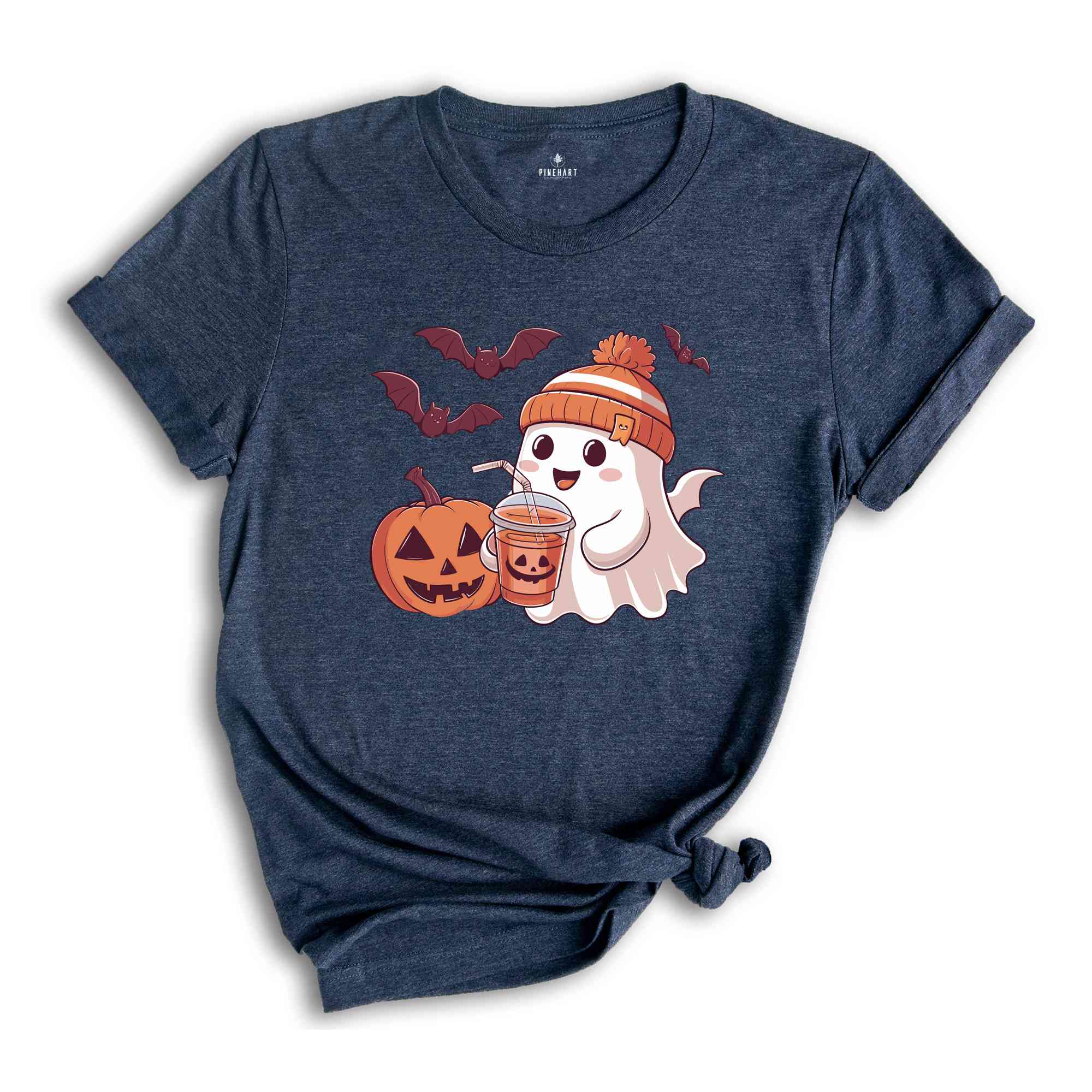 Cute Ghost Halloween Shirt, Fall Coffee Shirt, Mom Shirt, Little Ghost Juice Shirt, Ghost coffee Shirt, Cute Ghost Drinking Shirt