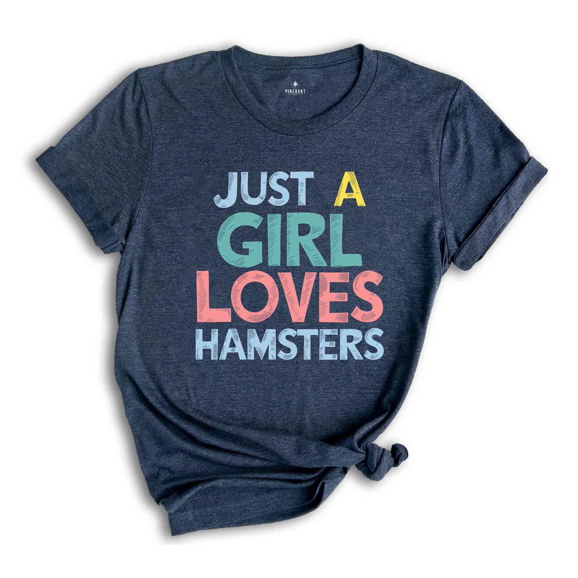 Just a Girl Who Loves Hamsters Shirt, Hamster Shirts, Hamster Gifts, Pet Hammy Owner Gift, Animal Lover Gift Shirt, Funny Animal Shirt