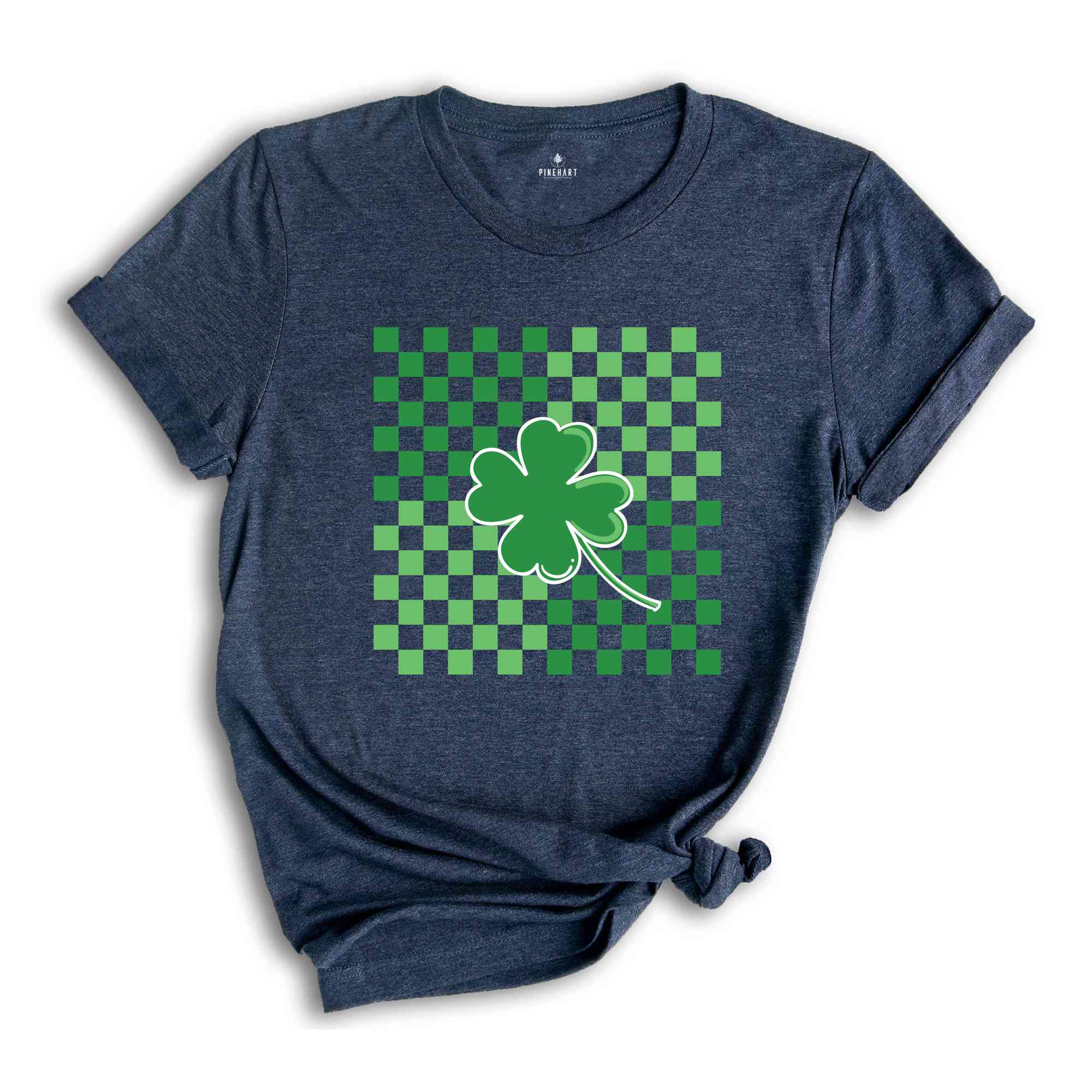 St Patricks Day Shirt, Clover Shirt, Retro Checkered St Patrick Shirt, St Patricks Clover Shirt, Shamrock Shirt, Gift For St Patricks