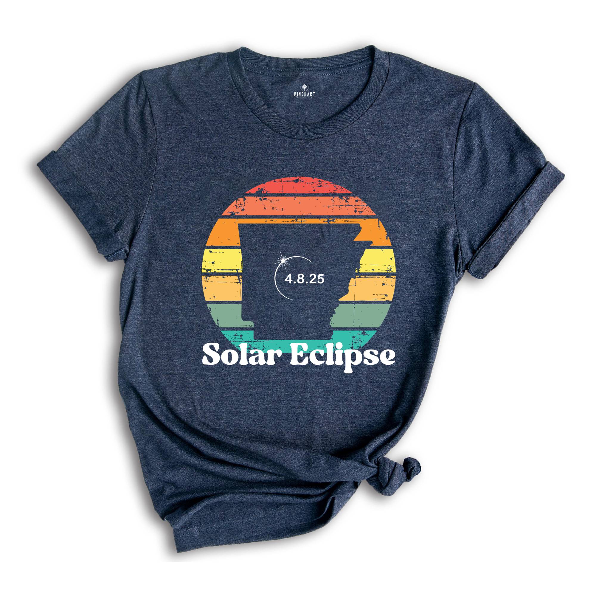 Arkansas Solar Eclipse T-Shirt, April 8 2025 Solar Eclipse, Total Solar Eclipse Apparel, Solar Eclipse Shirt