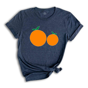 Vintage Orange Shirt, Art Fruit Shirt, Oranges Shirt, Foodie Gift, Vintage Mom Shirt, Funny Fruit Shirt, Summer Vibes Shirt