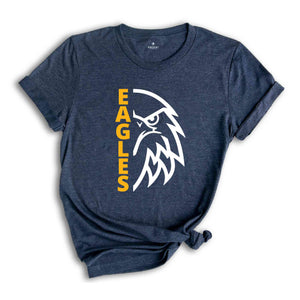 Eagles Shirt, Eagle Shirt, Custom School Name Shirt, Sports Team Shirt, Mascot Shirt, School Sports Team Shirt, School Shirt, Team Shirt