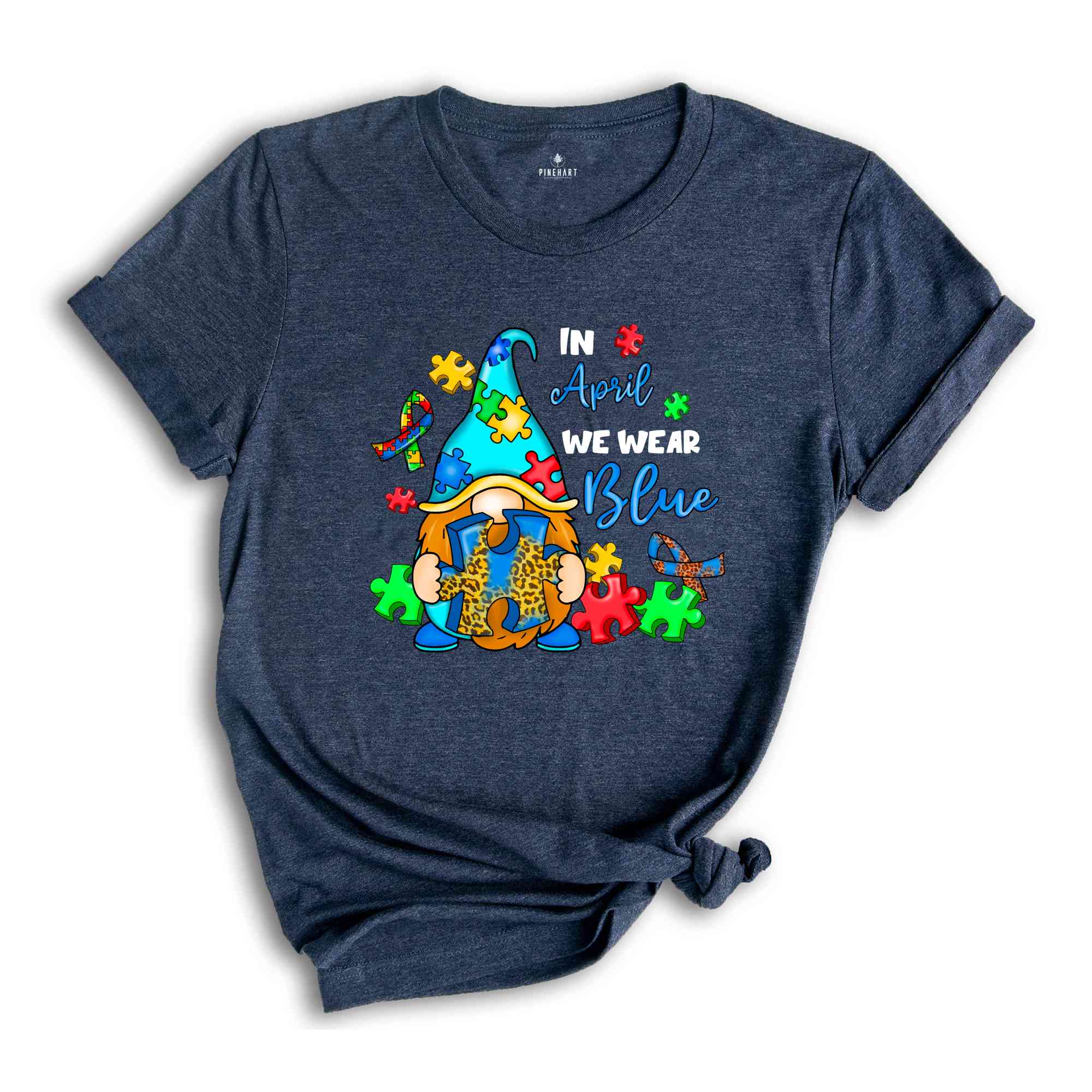 In April We Wear Blue Shirt, Autism Gnome Shirt, ADHD Shirt, Autism Awareness Shirt, We Wear Blue, Neurodiversity Shirt, Sped Shirt