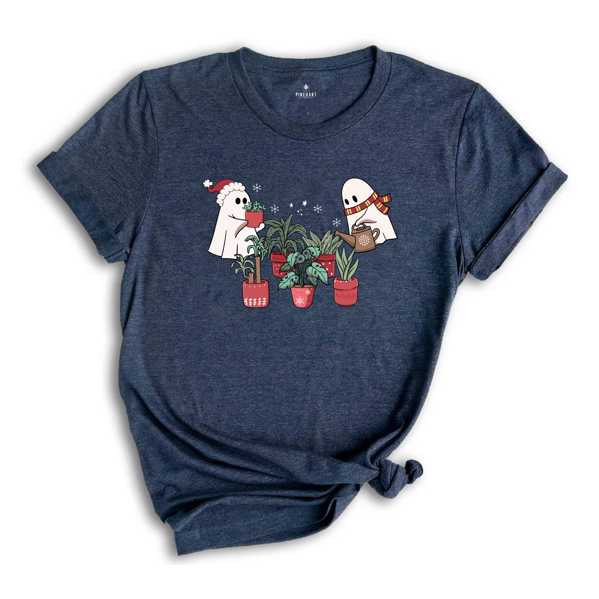 Christmas Plant Lady Shirt, Ghost Christmas, Plant Lovers Shirt, Cute Ghost Shirt, Ghost Plant Christmas, Funny Christmas