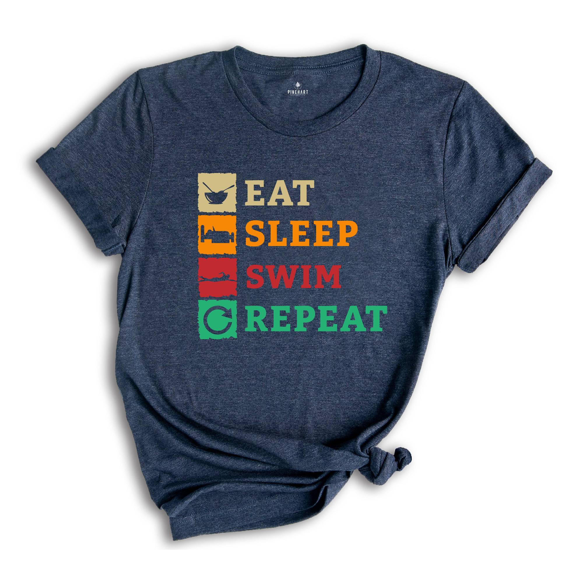 Eat Sleep Swim, Swimming Shirt, Swimmer Shirt, Funny Swimmer, Swim Coach Gift, Swimming Lover, Swim Instructor, Swim Teacher