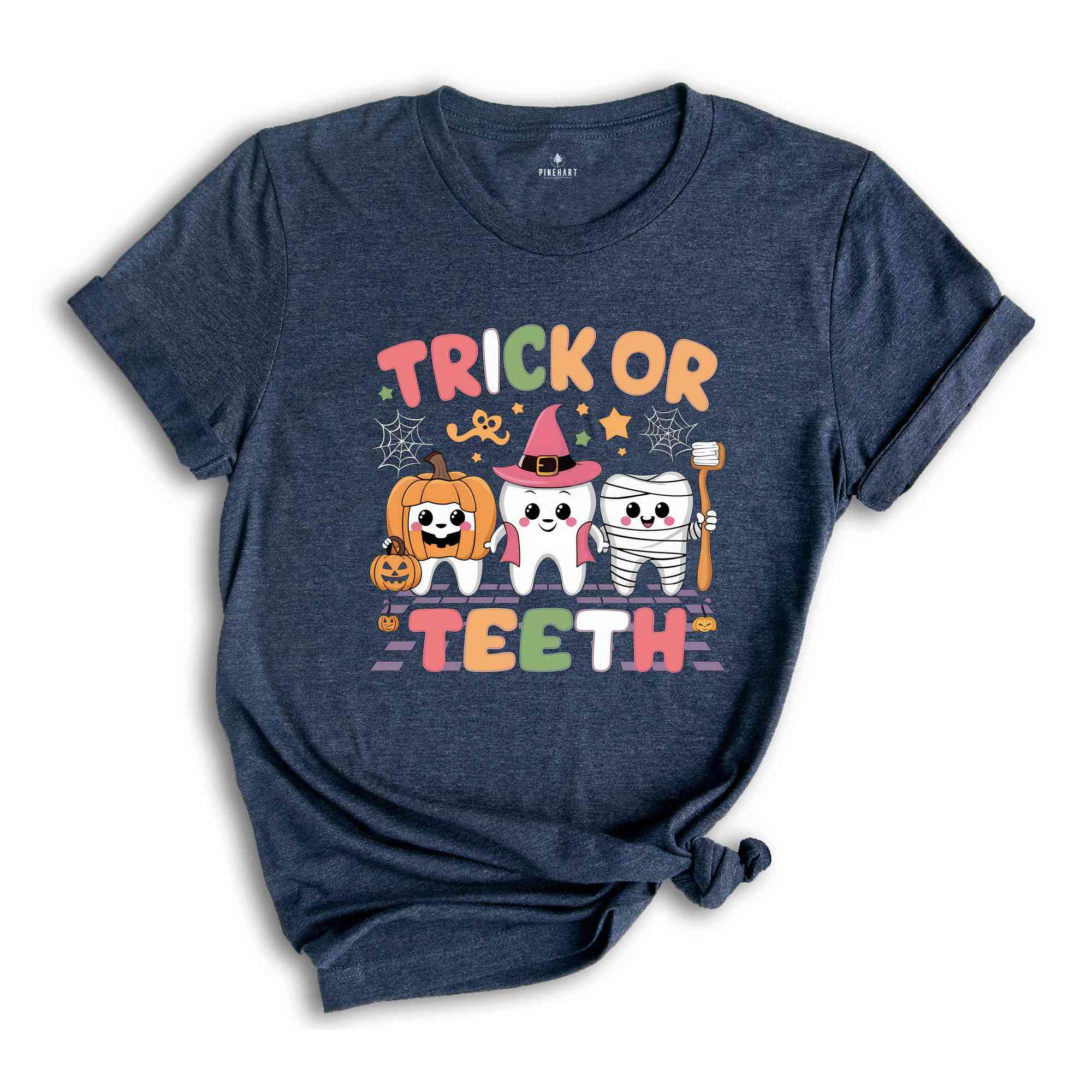 Trick Or Teeth Shirt, Halloween Dentist Tee, Retro Halloween Shirt, Spooky Dental Tee, Dental Hygienist Shirt