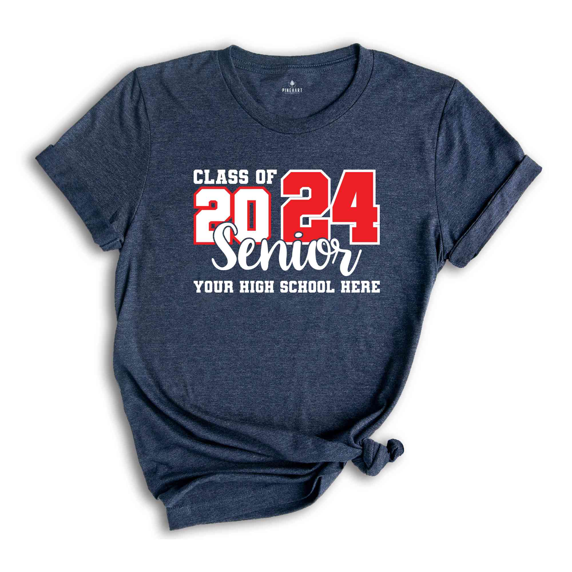 Custom Class Of 2024 Shirt, High School Shirt, Customized Shirt, Senior Shirt, Personalized Senior Shirt, Matching Shirt, Graduation Shirt