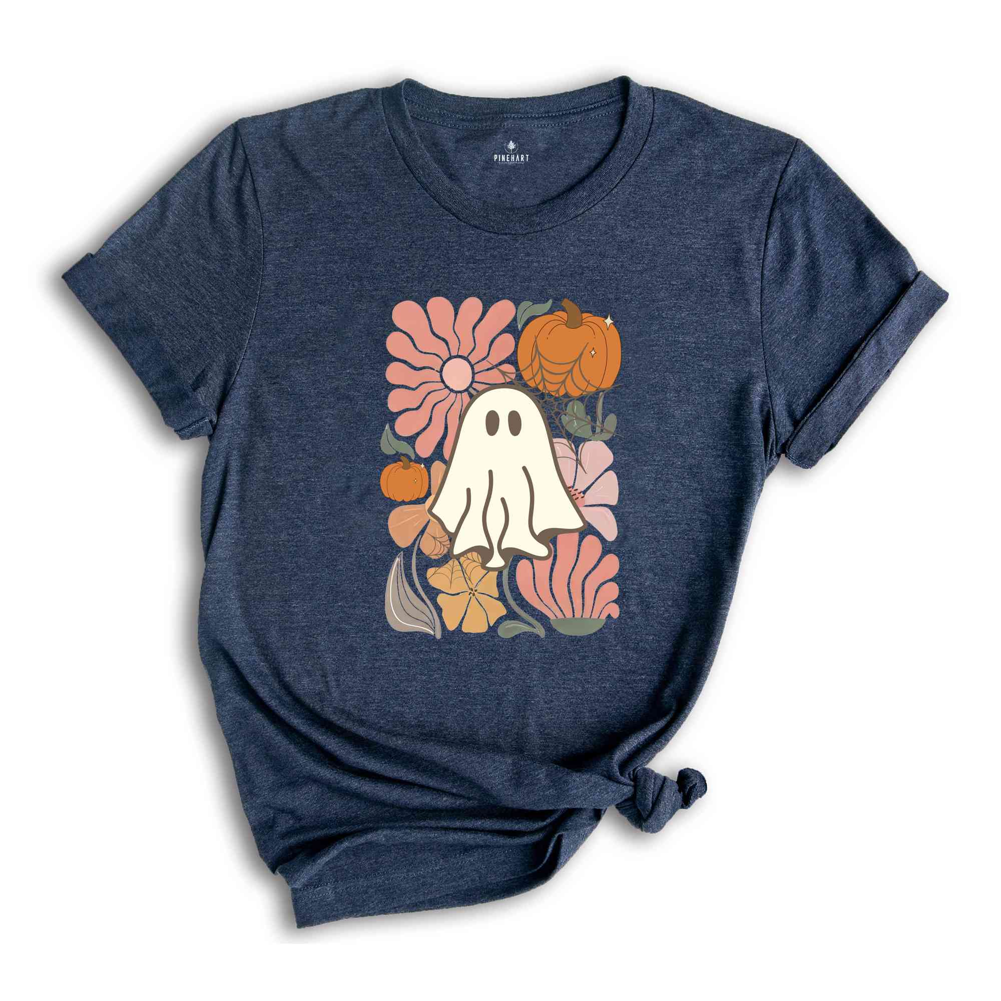 Ghost Pumpkin T-Shirt, Ghost Shirt, Fall Shirt, Spooky Season Shirt, Halloween Tee, Pumpkin Shirt, Halloween Ghost Shirt