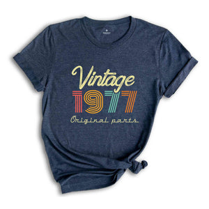 47th Birthday Shirt, Vintage 1977 Shirt, 47th Birthday Gift Women, 47 Years Birthday Shirt, 1977 Birthday Shirt, Retro 47th Birthday Tee