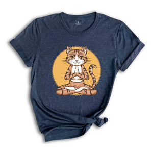 Cat Yoga Shirt, Cute Cat Yoga, Funny Meditation, Yoga Gifts, Cat Lovers Shirt, Cat Gift, Meditation Shirt, Namaste Shirt