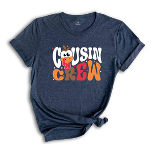 Cousin Crew Thanksgiving T-Shirt, Matching Thanksgiving Shirts, Family Shirts, Autumn Tee, Thanksgiving Dinner Matching Shirts