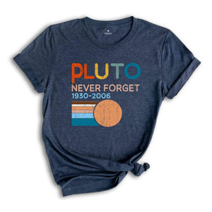 Pluto Never Forget 1936-2006 Planet Shirt, Science T-Shirt, Retro Space Tee, Astronomy Lover Tee, Solar System Humor Shirt