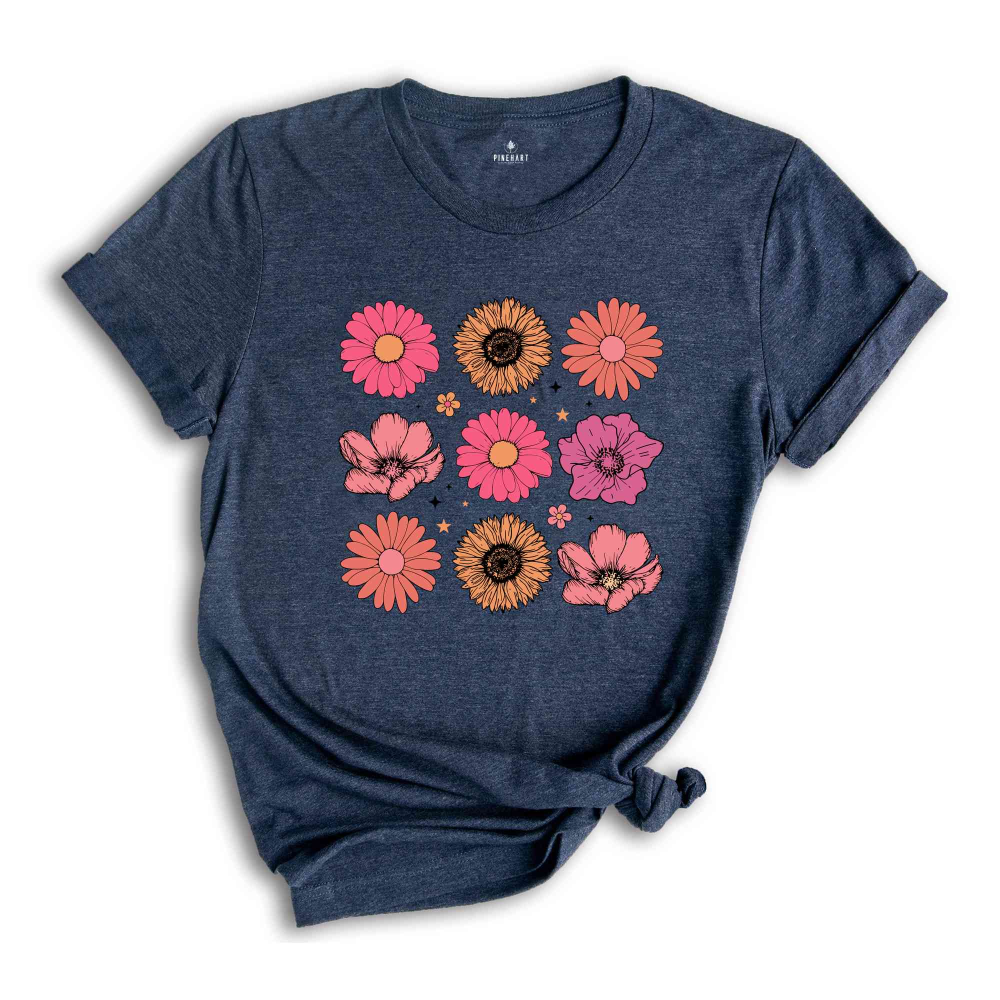 Wildflower Tshirt, Wild Flowers Shirt, Floral Tshirt, Flower Shirt, Gift for Women, Ladies Shirts, Best Friend Gift