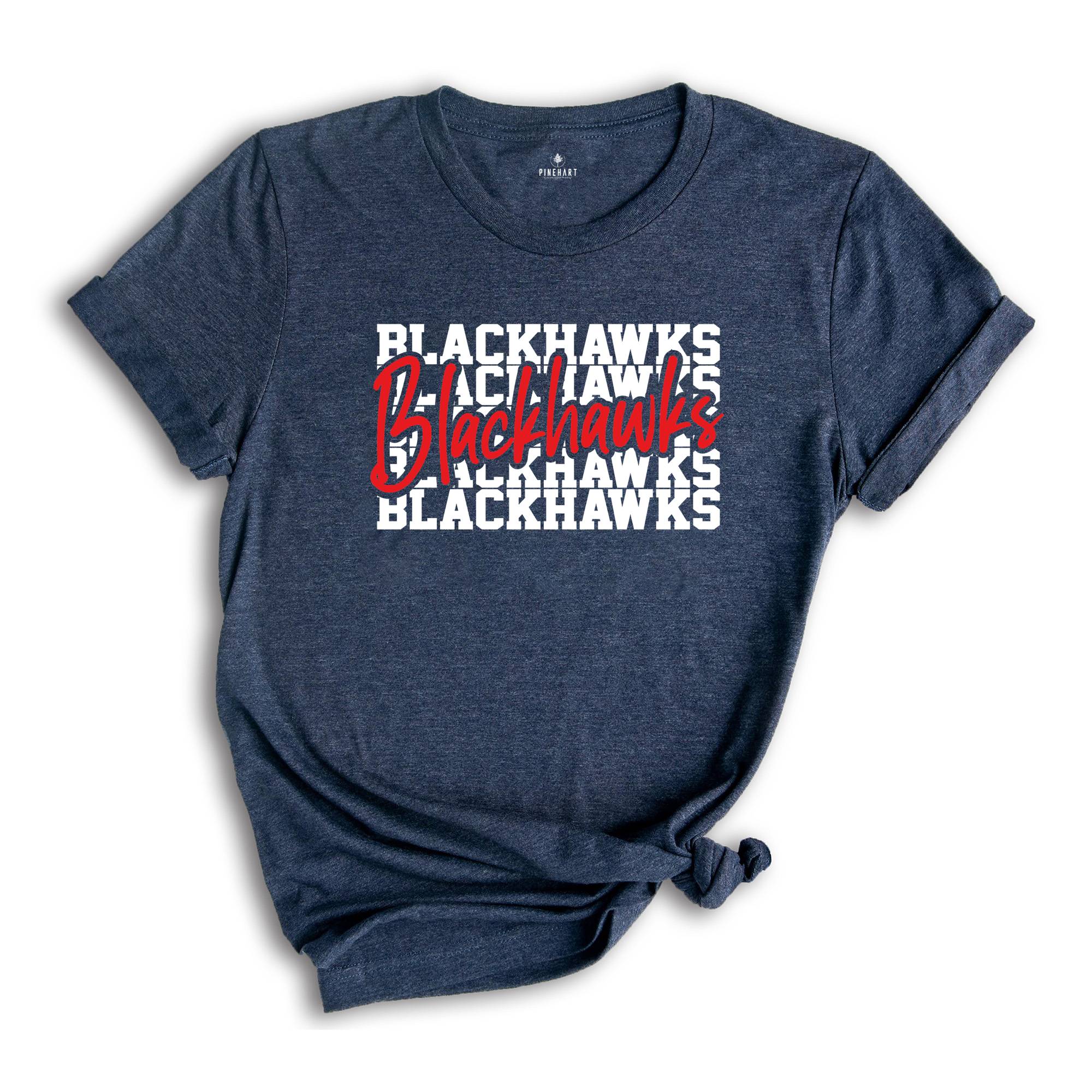 Team Mascot Shirt, Blackhawks Team Shirt, Blackhawks Team Spirit Shirt,Blackhawks Fan Shirt,Blackhawks School Shirt,Blackhawks School Spirit