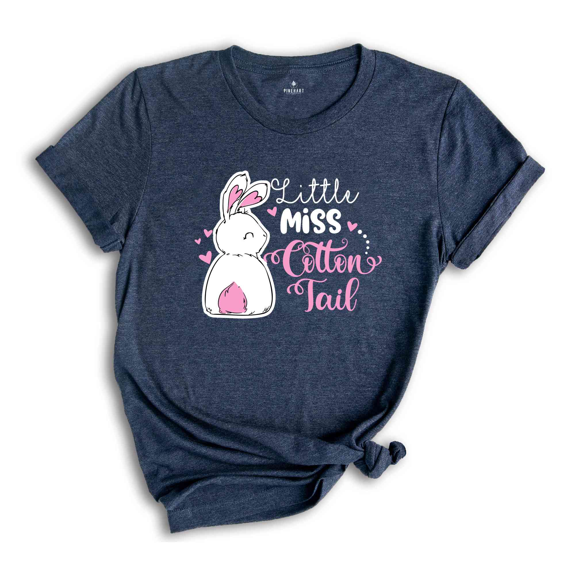 Little Miss Cotton Tail T-shirt, Bunny Lover Shirt, Easter Party Tee, Happy Easter 2024 Gift, Cute Easter Gift