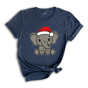 Christmas Animal Tee, Christmas Elephant, Funny Animal Shirt, Elephant Tee, Christmas Gift, Christmas Pajama, Funny Christmas Tee