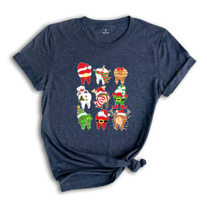 Teeth Christmas Shirt, Dental Christmas T-Shirt, Dental Squad Shirt, Dental Xmas Shirt, Dentist Christmas