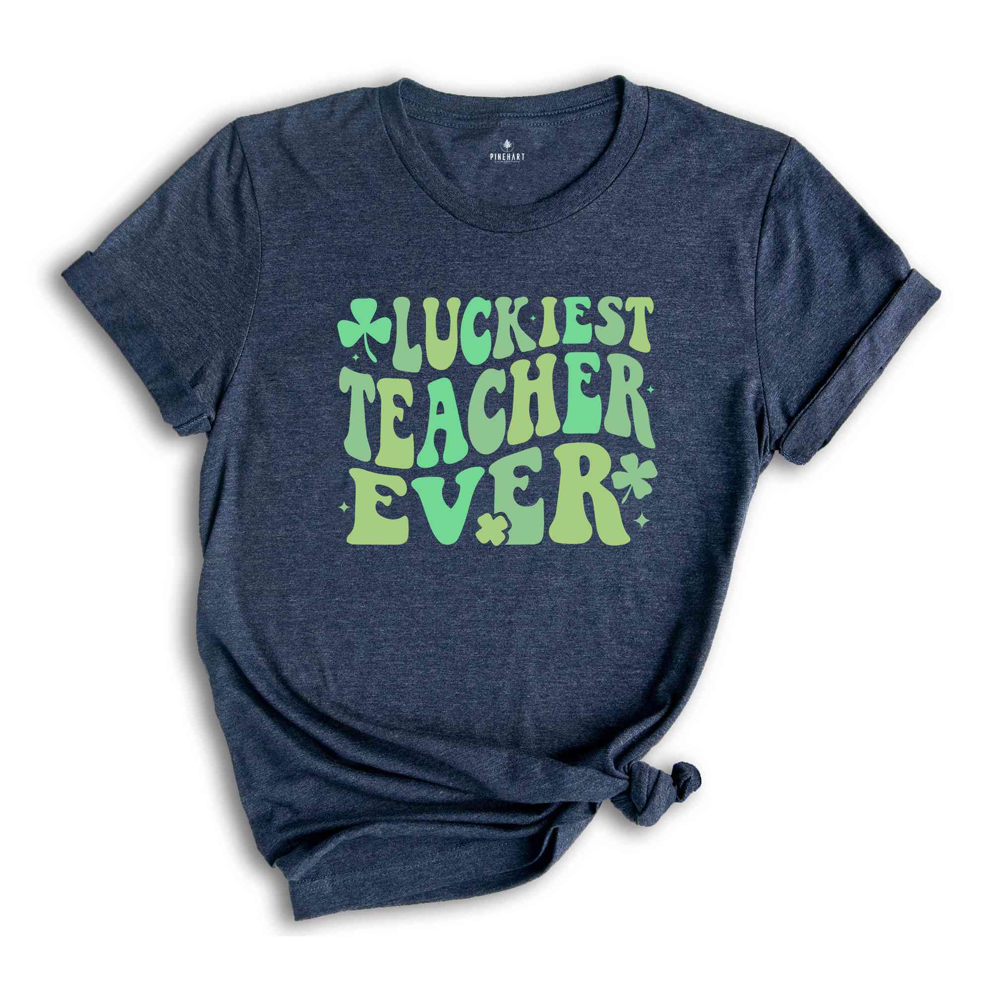 Luckiest Teacher Ever Shamrock Shirt, St Patricks Day Shirt, Gift for Teacher, St Patricks Day Teacher Shirt, Irish Teacher Shirt