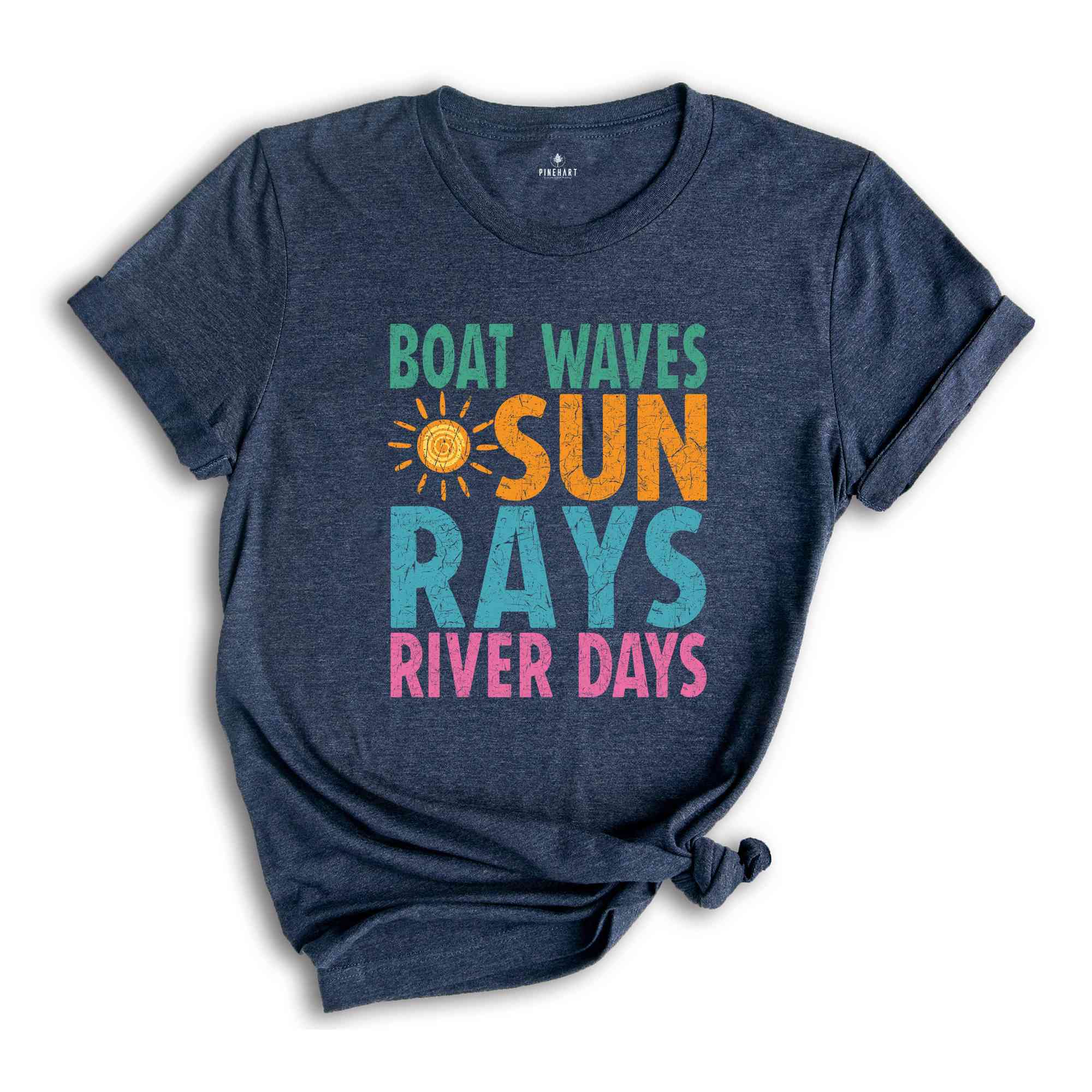 Boat Waves Sun Rays River Days Shirt, Summer Shirt, Summer Vibes Shirt, Sunshine Shirt, Beach Shirt, Lake Day Shirt, Lake Vacation Shirt