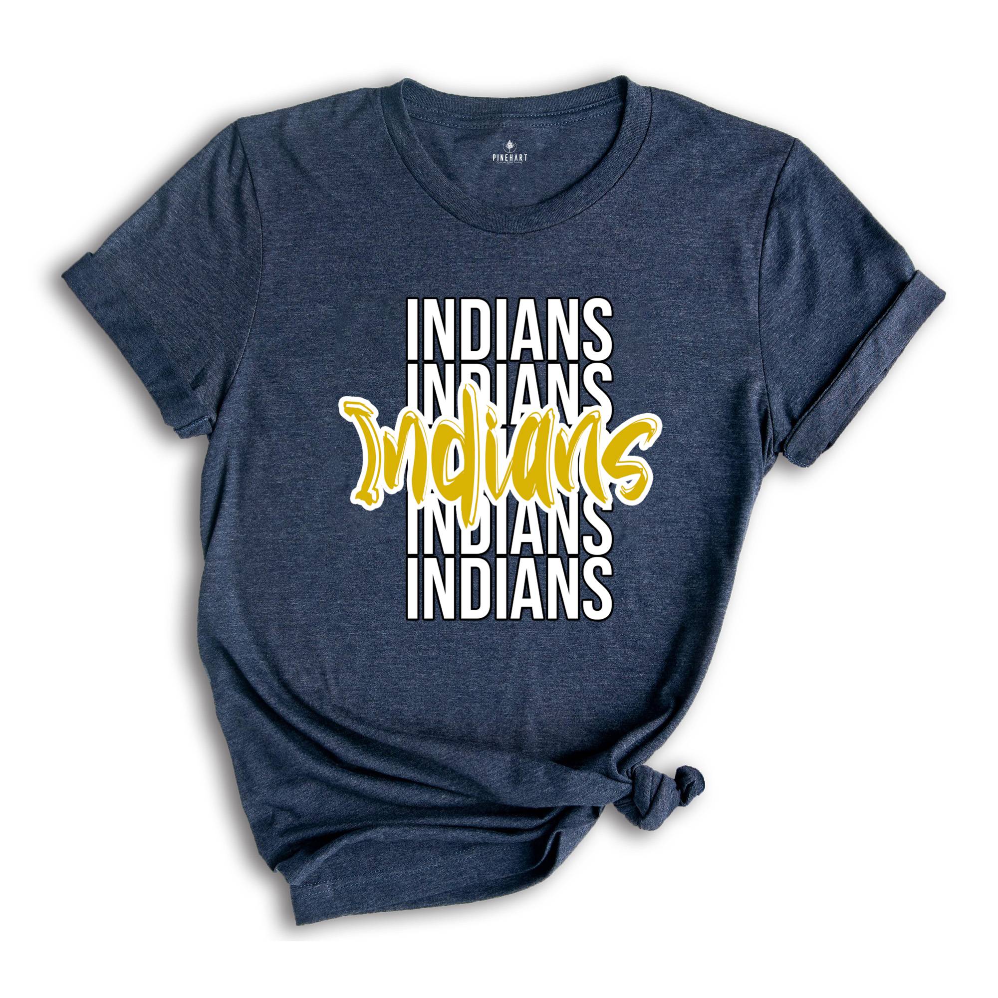 Team Mascot T-Shirt, Indians Team Shirt, Indians Football Tee, Indians Fan Gift, Indians School Tee, Indians School Spirit