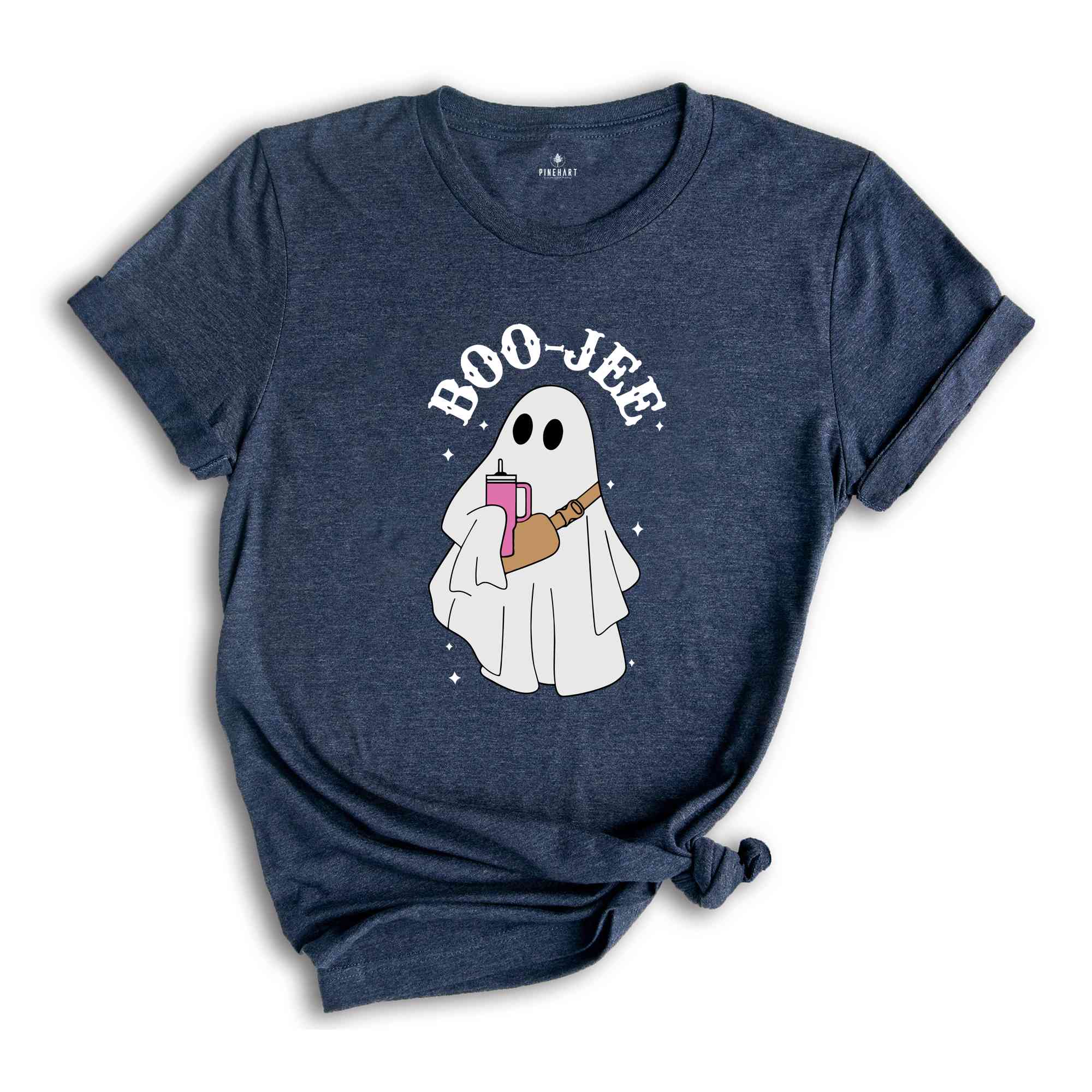 Boo Jee Ghost Shirt, Spooky Vibes Shirt, Funny Ghost Shirt, Coffee Latte Lover, Ghost Coffee T-Shirt, Cute Ghost Shirt