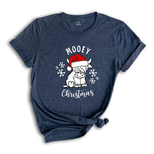 Mooey Christmas Shirt, Western Christmas Tee, Christmas Heifer Shirt, Xmas Cow Shirt, Christmas Cow Lover Tee