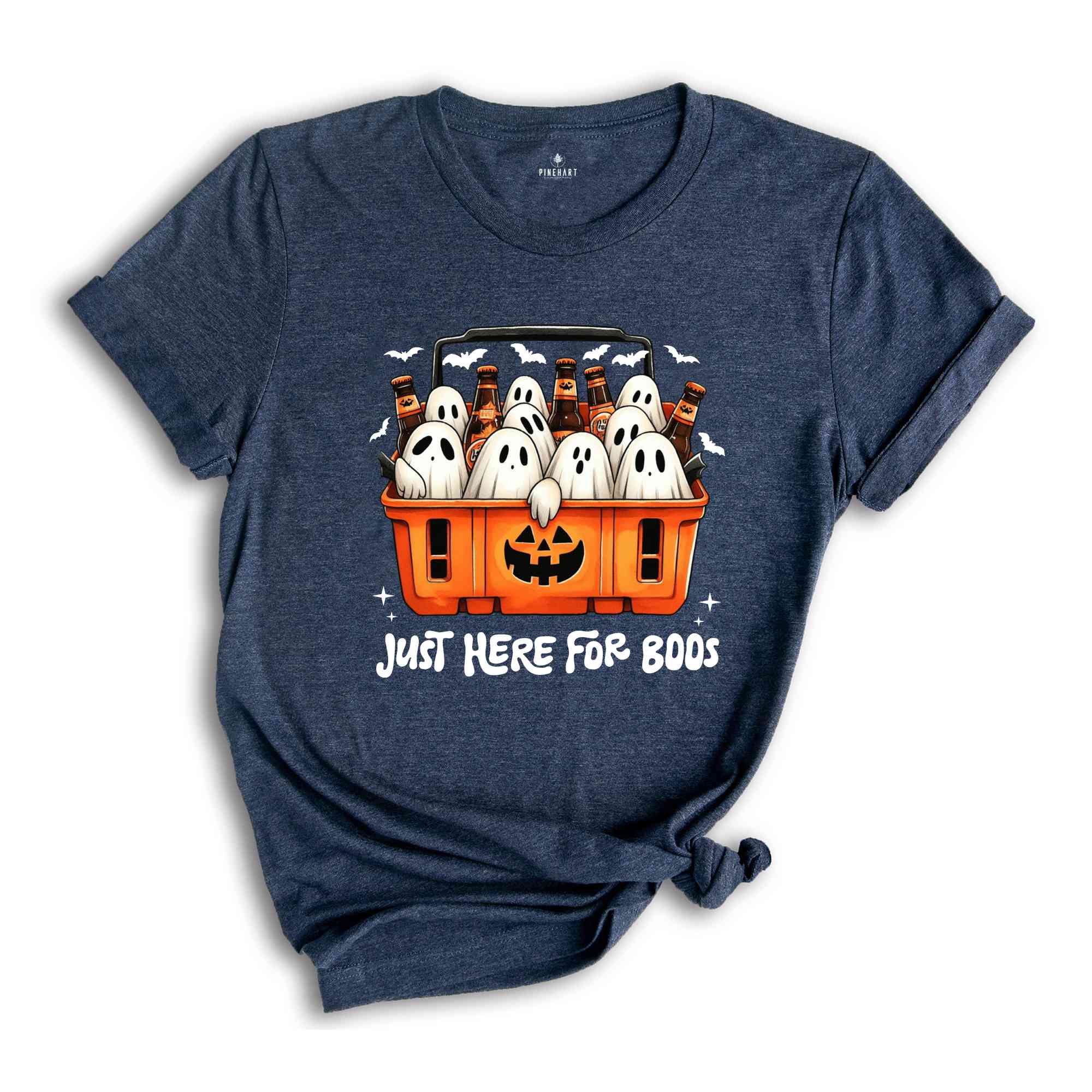 Just Here For The Boos Shirt, Halloween T-Shirt, Halloween Gift, Funny Halloween T-Shirt, Halloween Ghost Shirt, Spooky Season Gift