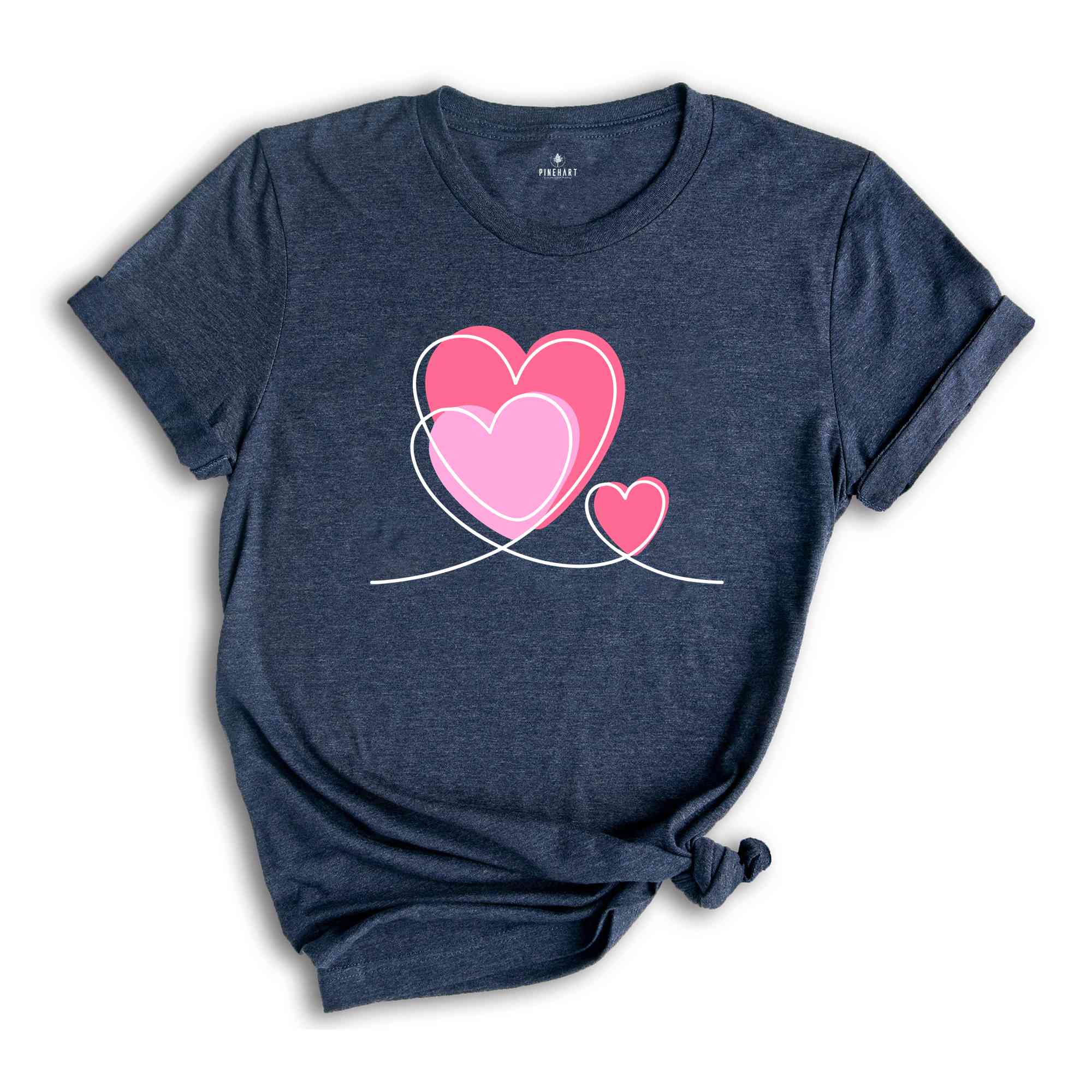 Heart Trio Valentine’s Day Shirt, Matching Valentines Couples,3 hearts valentines shirt, Anniversary Shirt