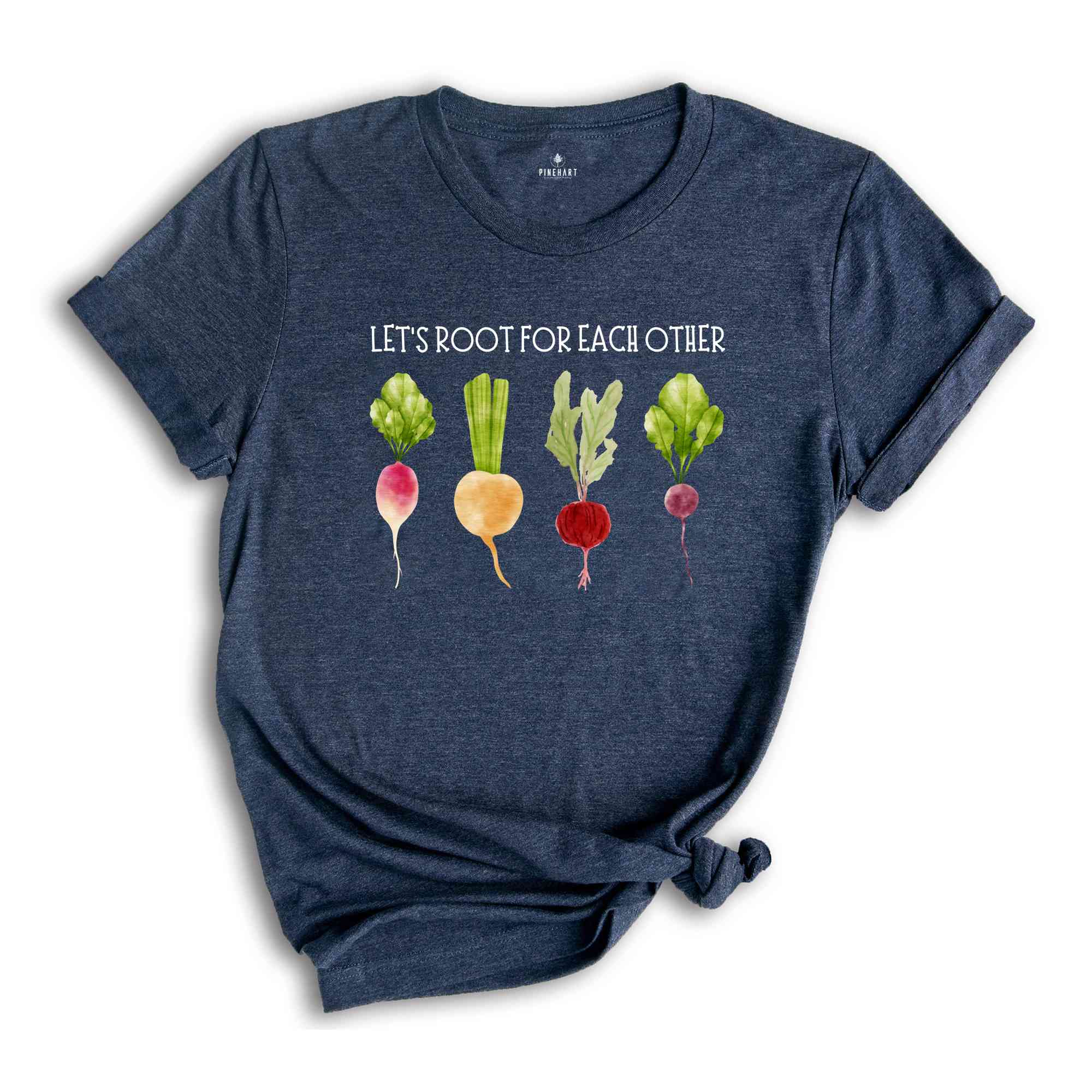 Lets Roots For Each Other Vegetable Shirt, Uplifting Tshirt, Gardening Tee, Turnip Gift, Carrot Outfit, Black Carrot Tee