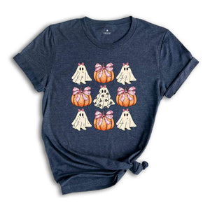 Halloween Ghost Pumpkin Shirt, Cute Halloween Shirt, Halloween Gift, Pumpkin Spice Shirt, Pumpkin Shirt, Ghost Shirt, Halloween Ghost