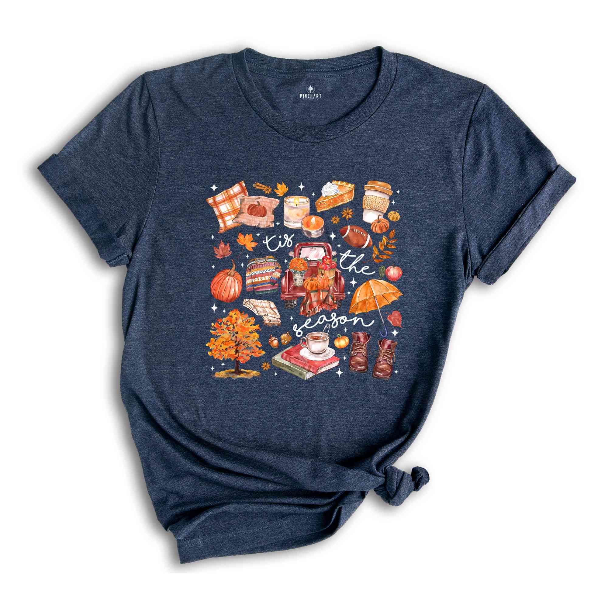 Tis The Season Shirt, Retro Fall Shirt, Autumn Shirt, Thanksgiving Shirt, Fall Vibes Shirt, Fall Autumn Shirt, Pumpkin Shirt