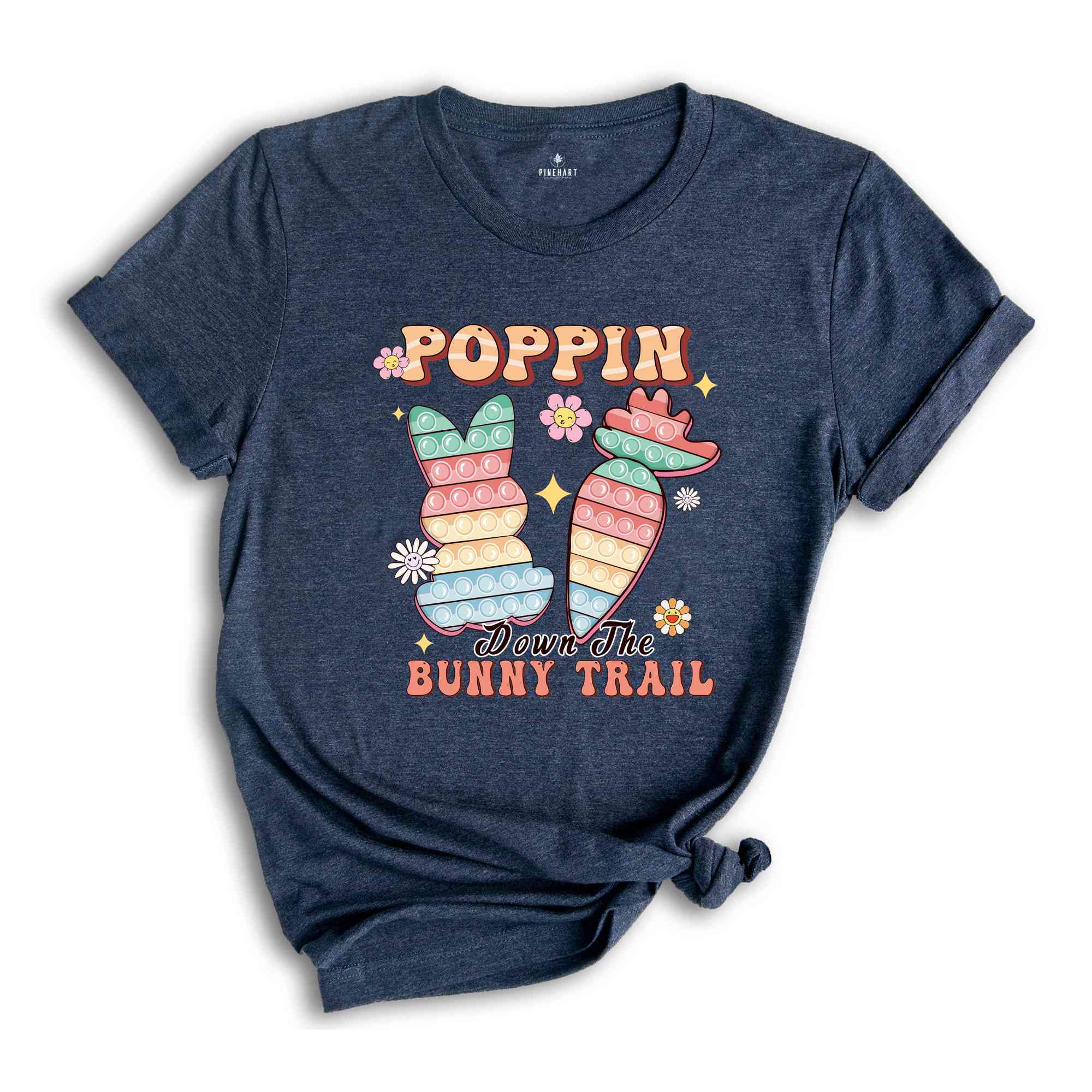 Poppin Down The Bunny Trail Shirt, Funny Easter Shirt, Retro Easter Shirt, Funny Bunny Shirt, Easter Day Gifts