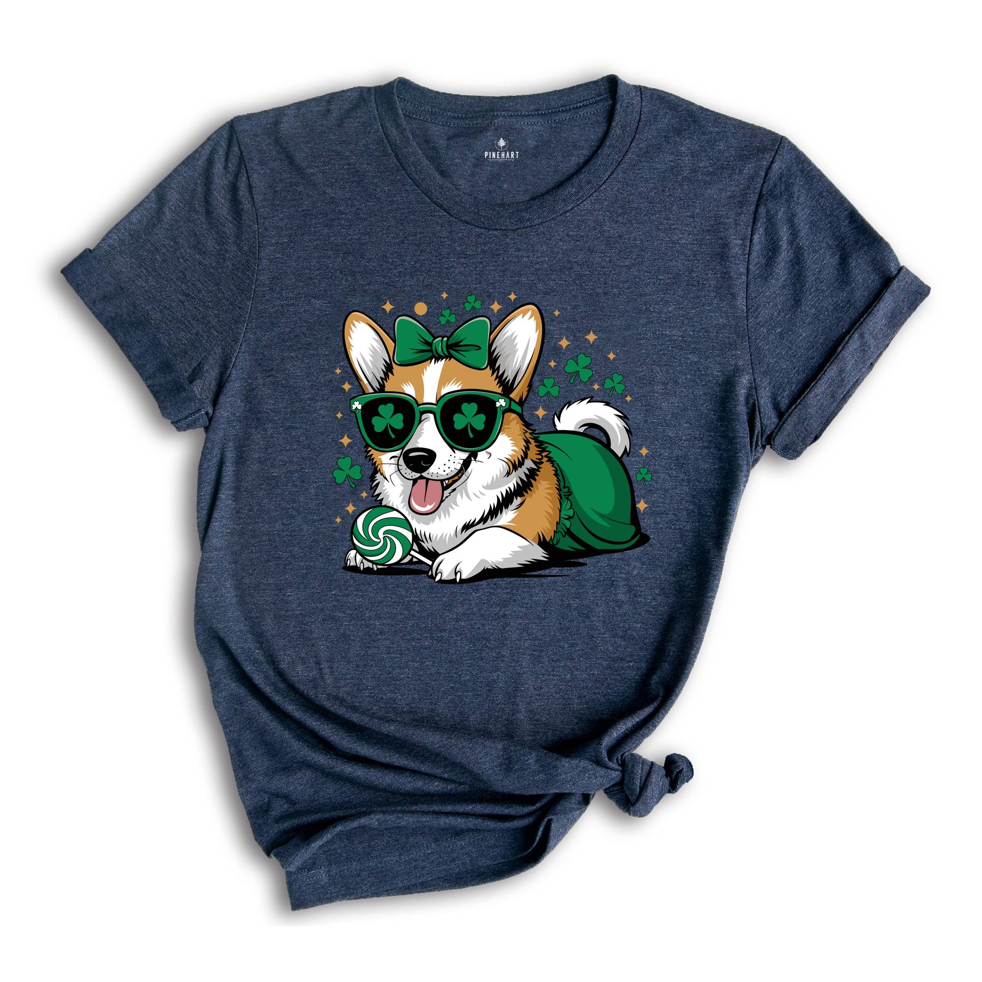 Corgi St Pattys Shirt, Dog Shirt, Mom Wife Shirt, St Patrick Days Shirt, Dog Lovers Shirt, Cute Mom Shirt, Animal Shirt